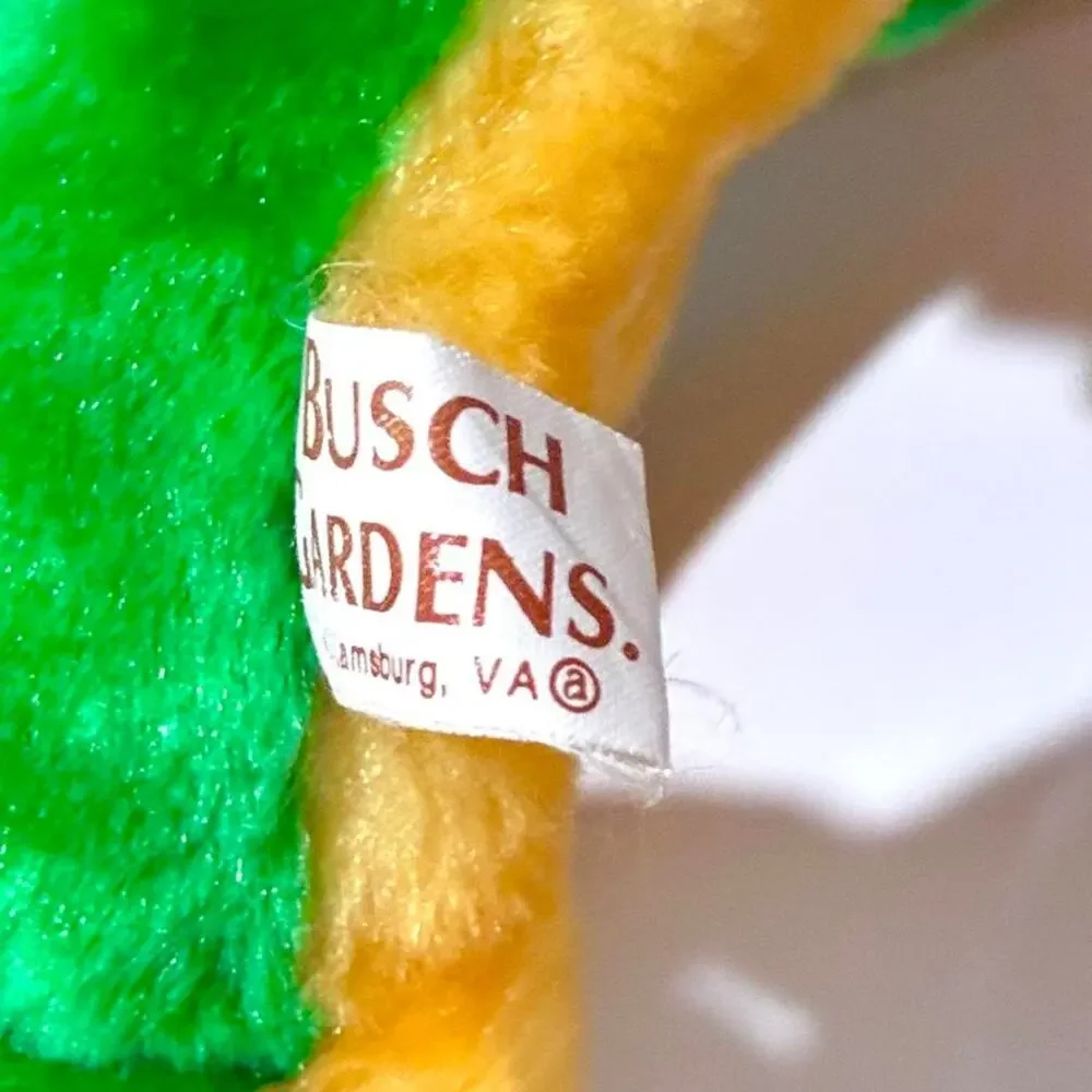 1995 Busch Gardens Williamsburg Loch Ness Monster Roller Coaster Plush nwt